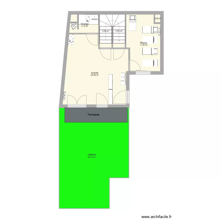 Montreuil 4bis Grand local projet creche. Plan de Montreuil 4bis Grand local projet creche. Plan de