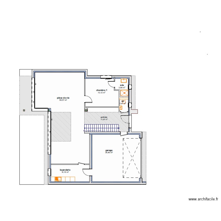 BERHUY-PLAN ELECTRIQUE RDC N°2. Plan de 0 pièce et 0 m2