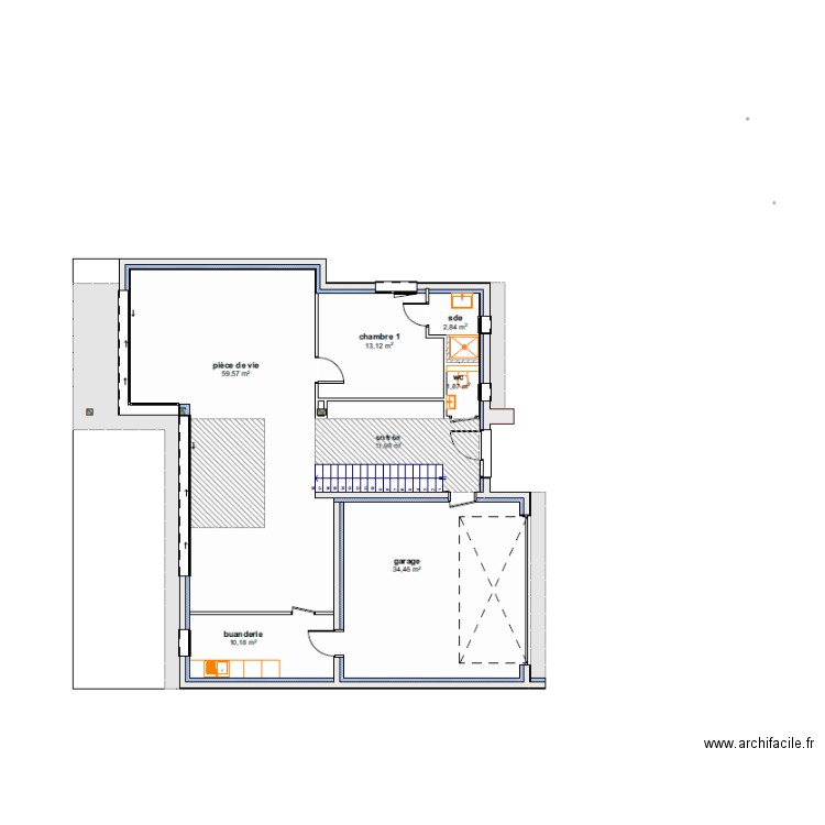 BERHUY-PLAN ELECTRIQUE RDC N°2. Plan de 0 pièce et 0 m2