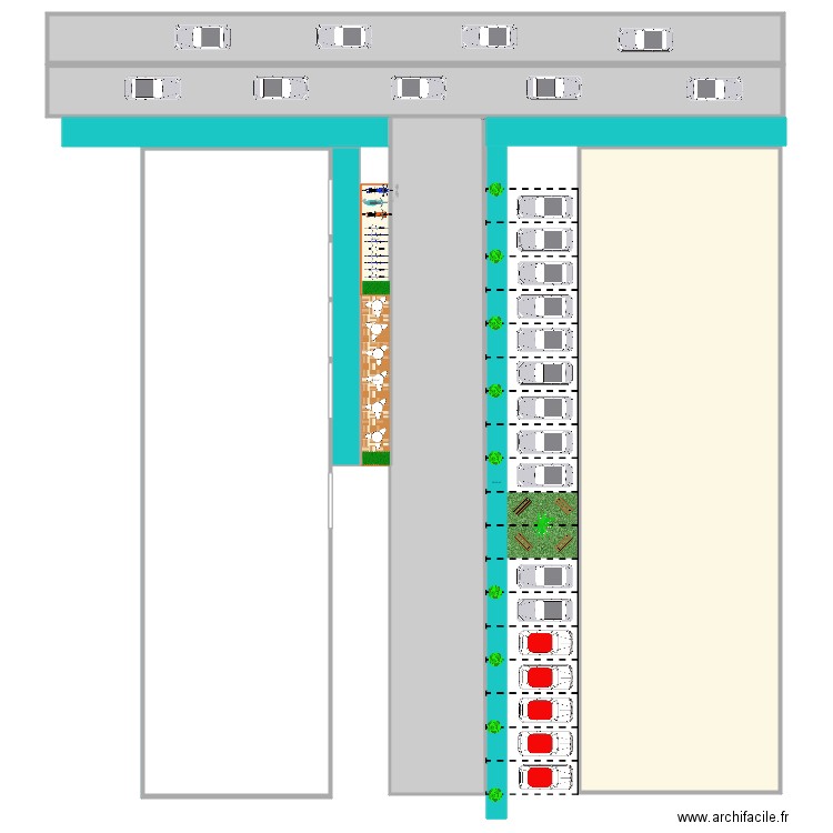 parking projet 2. Plan de 0 pièce et 0 m2