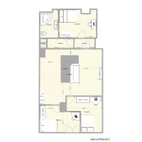 Plan &eacute;tage Colocation Bonneville Thuet 2