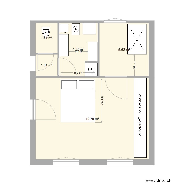 Modification Salle de bain WC 2. Plan de 0 pièce et 0 m2