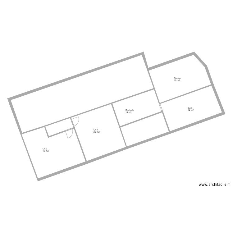 seilh pieces surfaces etage. Plan de 7 pièces et 176 m2