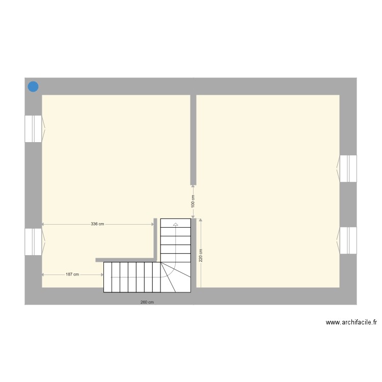 Démarié Premier étage 2 SdB. Plan de 0 pièce et 0 m2