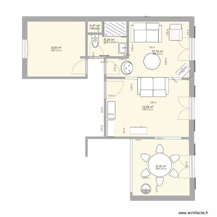 AGNES ET DOMINIQUE. Plan de 