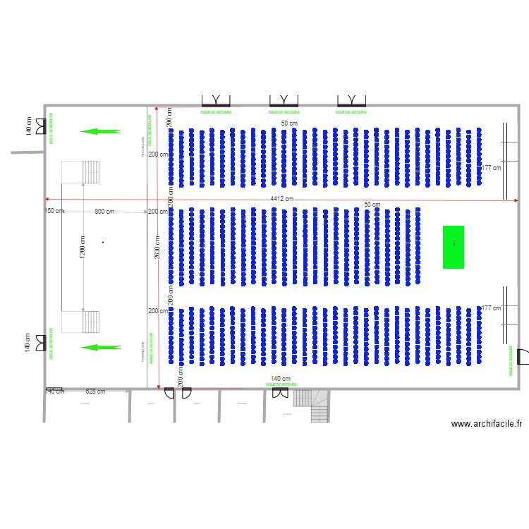 Complexe La Sensée pink floyd 1207. Plan de 1 pièce et 1160 m2