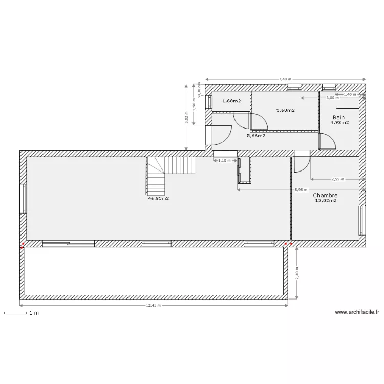 Maison  LAUNAY  RDC. Plan de 