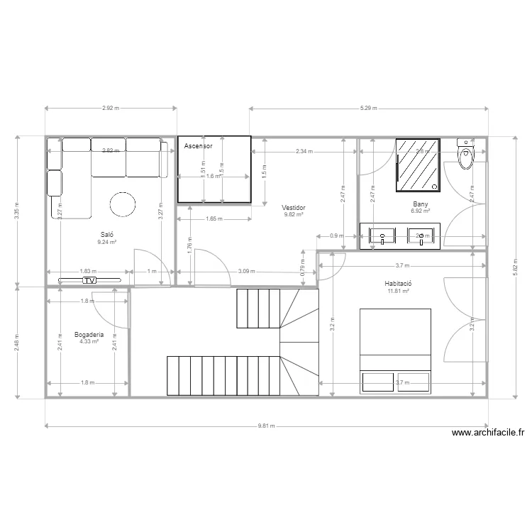 Planta 1 completa Modificada V4. Plan de 