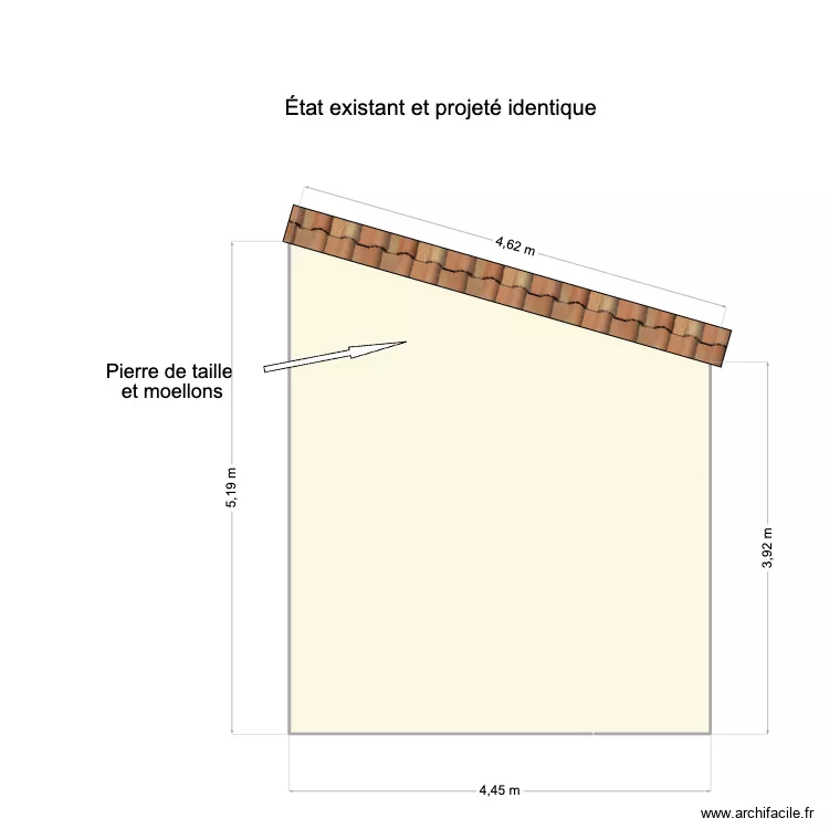 facade est. Plan de facade est. Plan de