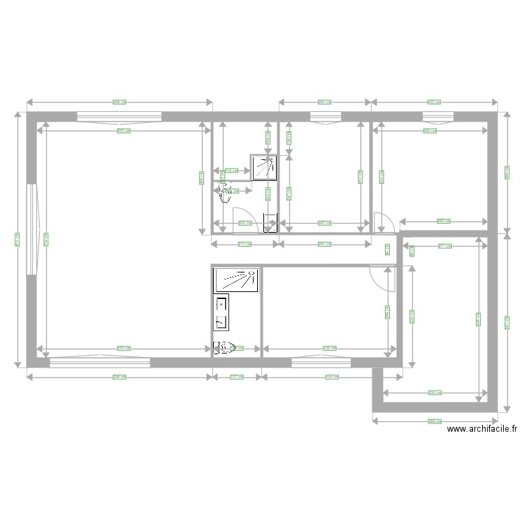 chateua. Plan de 0 pièce et 0 m2