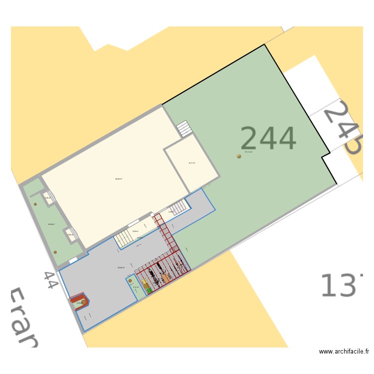 Extérieur Franklin 2.2. Plan de 12 pièces et 375 m2