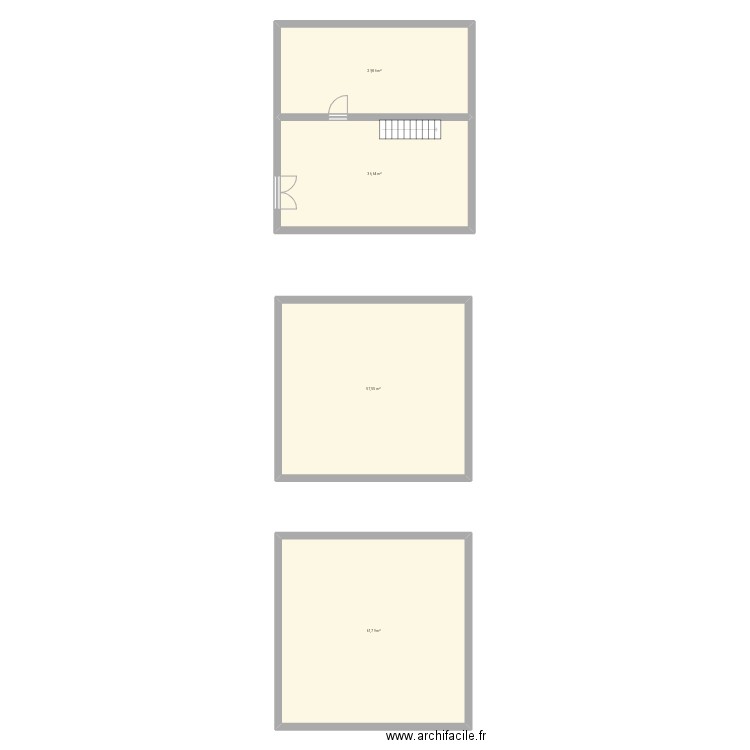 Plan le pape. Plan de 4 pièces et 186 m2