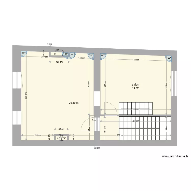 Anatole France 4&egrave;me &eacute;tage Now. Plan de 