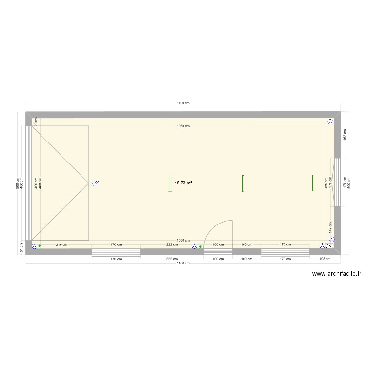 Garage Pautussac. Plan de 0 pièce et 0 m2