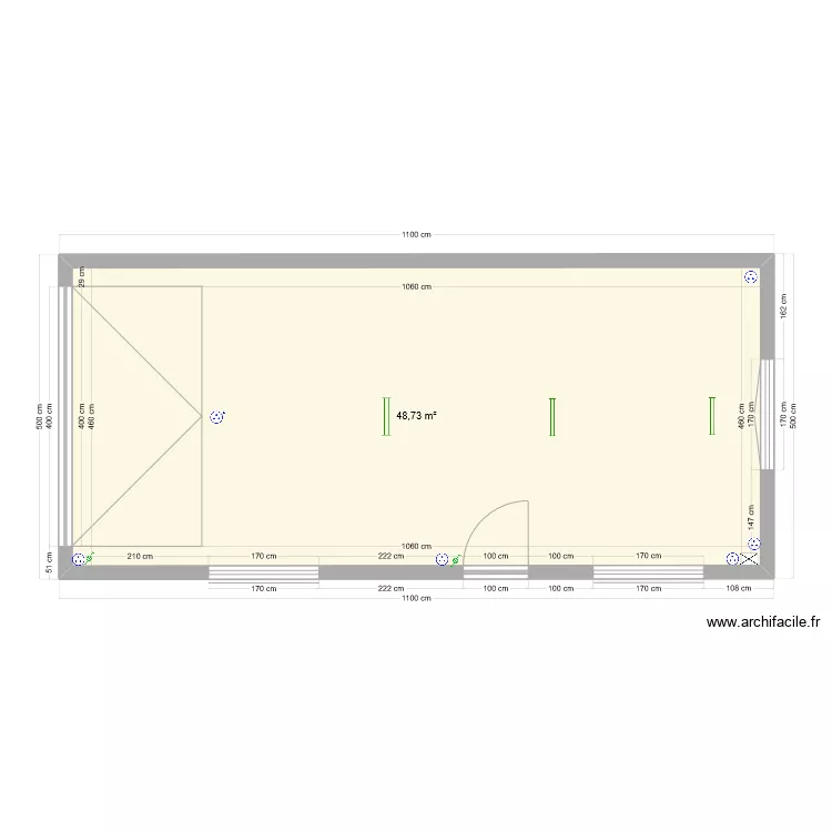 Garage Pautussac. Plan de 