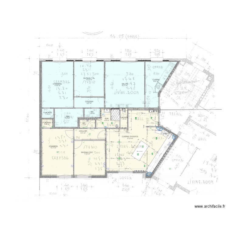 6 bisS ELECTRICITE 20 first. Plan de 0 pièce et 0 m2