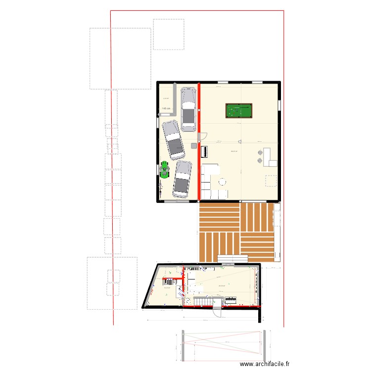 Gers Dépendances HB. Plan de 17 pièces et 359 m2