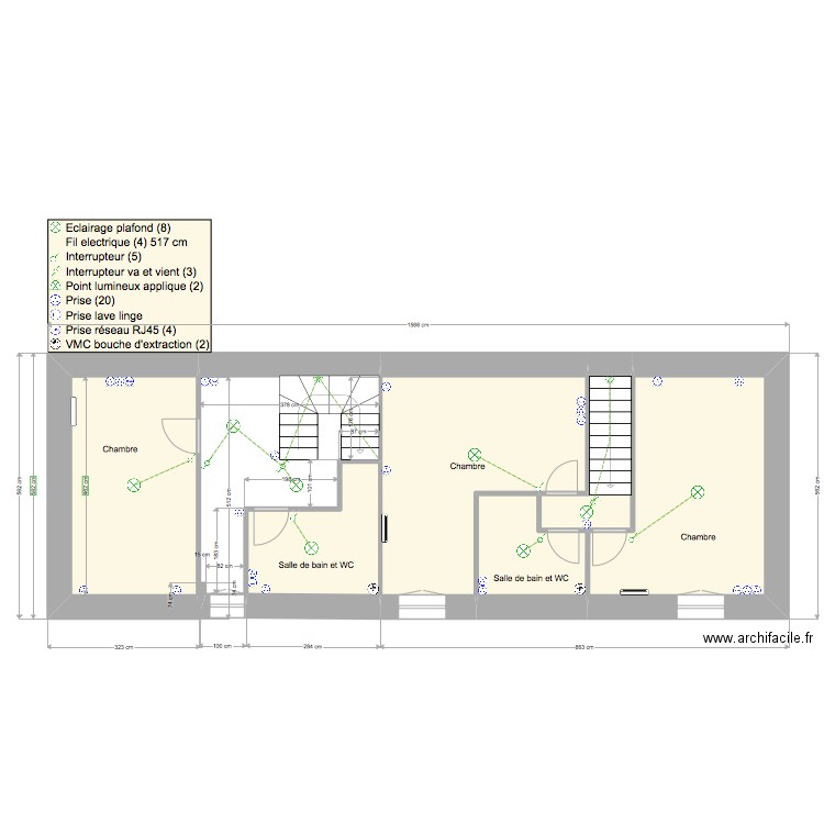 KARIM GERMIGNY PLAN R+1 ELEC. Plan de 0 pièce et 0 m2