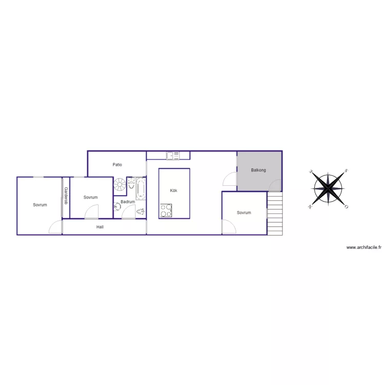Calle Galeon. Plan de 