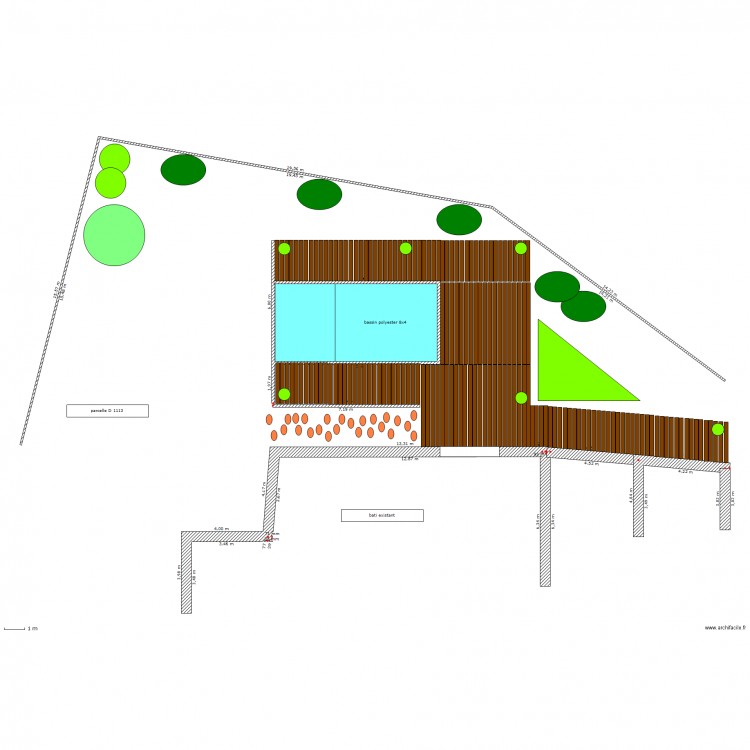 projet piscine. Plan de 0 pièce et 0 m2