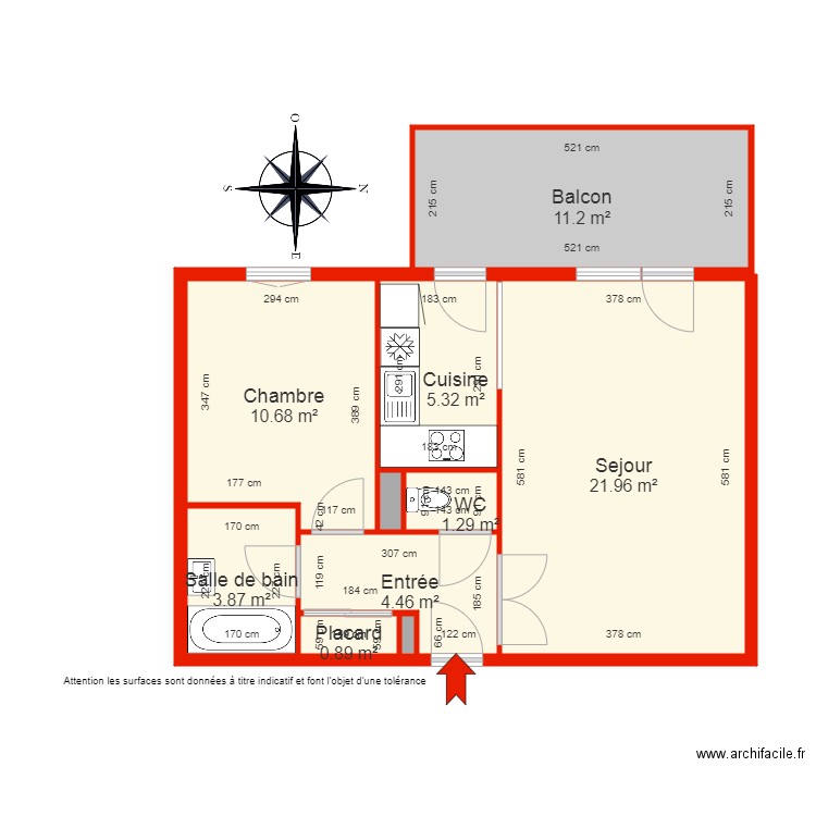 BI 3825 côté. Plan de 0 pièce et 0 m2