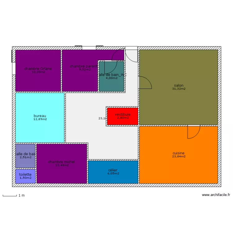 5&deg;F-Pavillon-TALMON. Plan de 