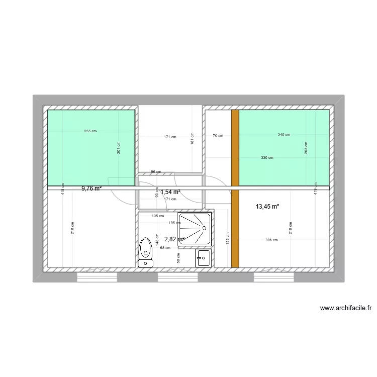 plan etage v4. Plan de 