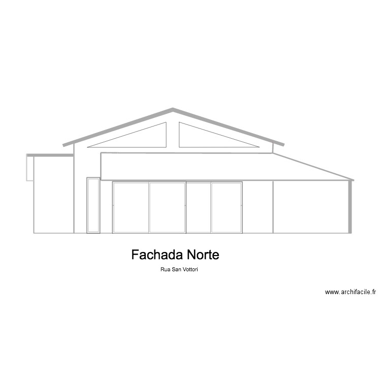 Fachada Norte outubro. Plan de 0 pièce et 0 m2