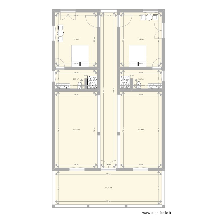 RIAD FIFI RDC. Plan de 0 pièce et 0 m2