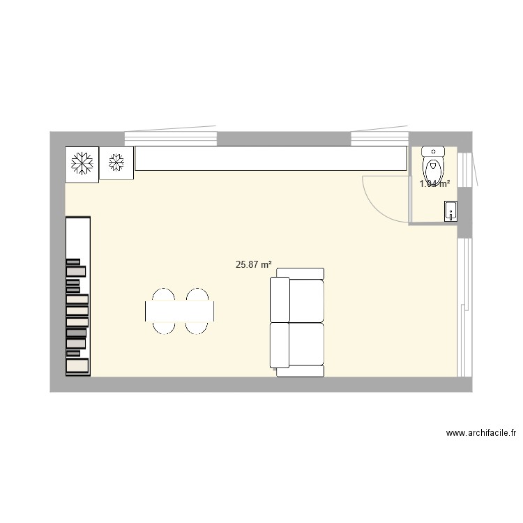 garage. Plan de 0 pièce et 0 m2