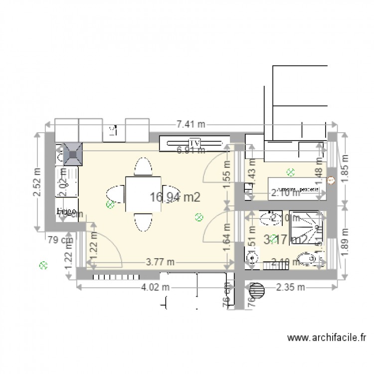 stud2. Plan de 0 pièce et 0 m2