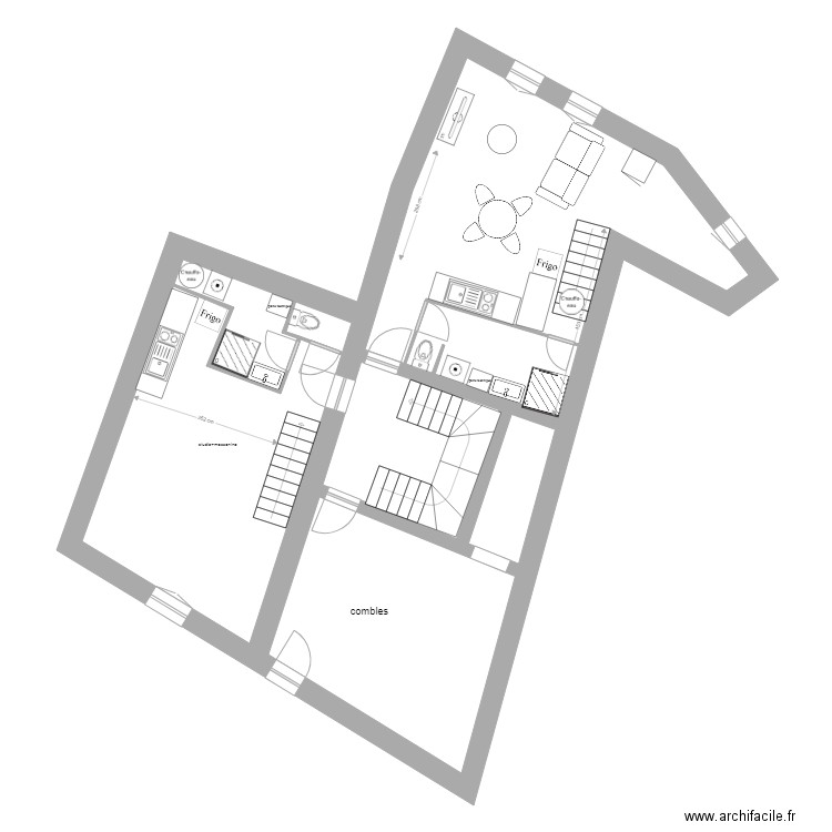 plan B étage 4. Plan de 0 pièce et 0 m2