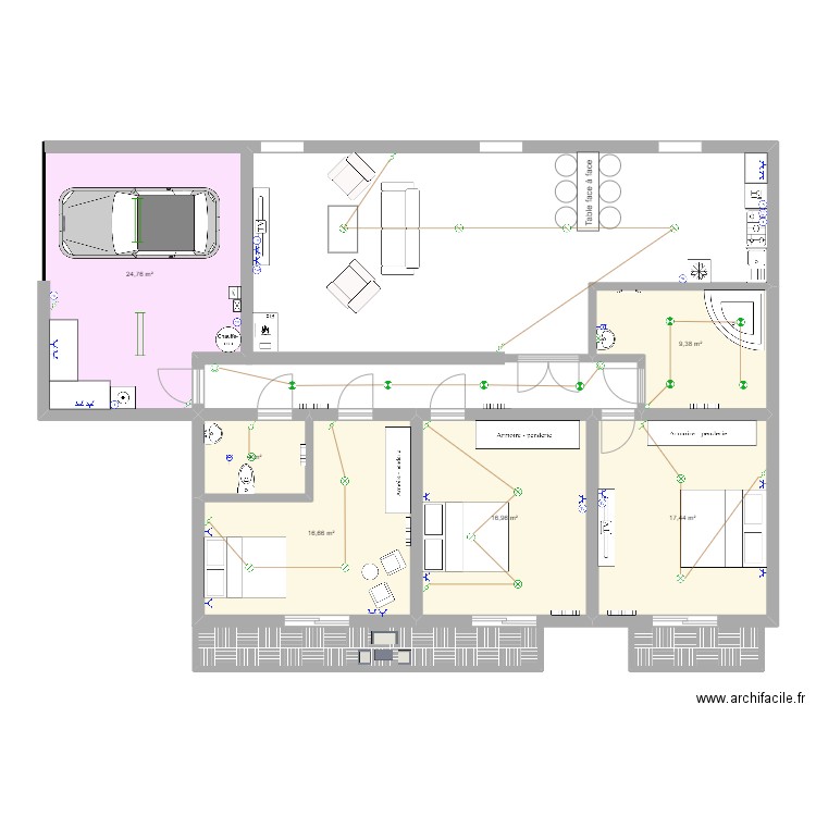 BAC. Plan de 0 pièce et 0 m2