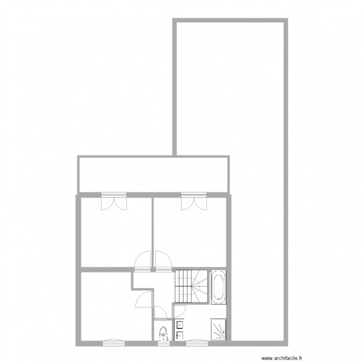 montfermeil etage PC 1. Plan de 8 pièces et 119 m2