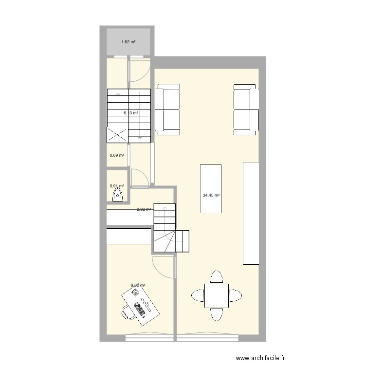 Tabellion 3e étage version 2. Plan de 0 pièce et 0 m2