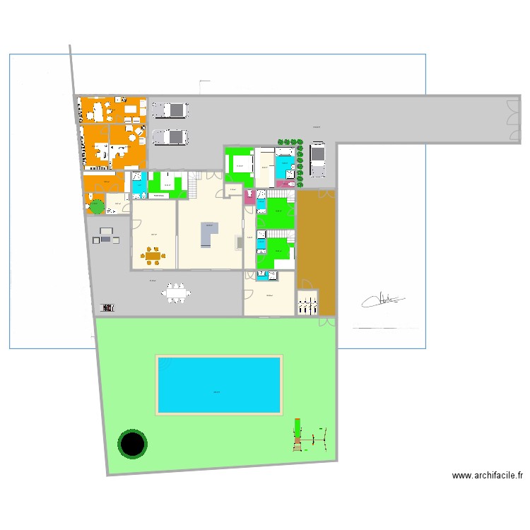 Maison aménagement. Plan de 0 pièce et 0 m2