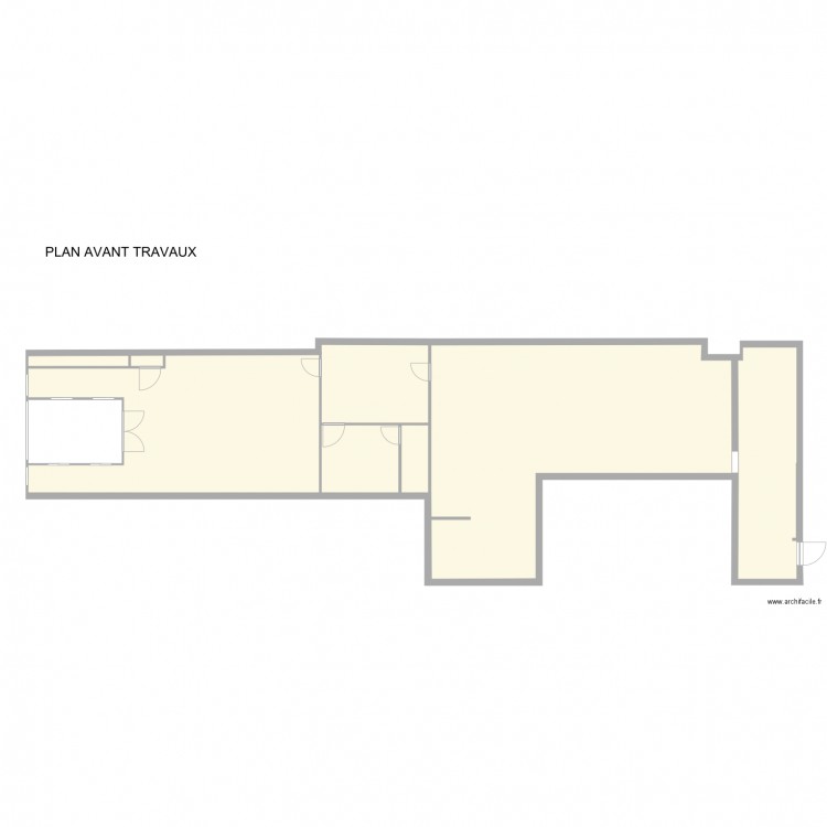 sci huet PLAN AVANT TRAVAUX. Plan de 0 pièce et 0 m2