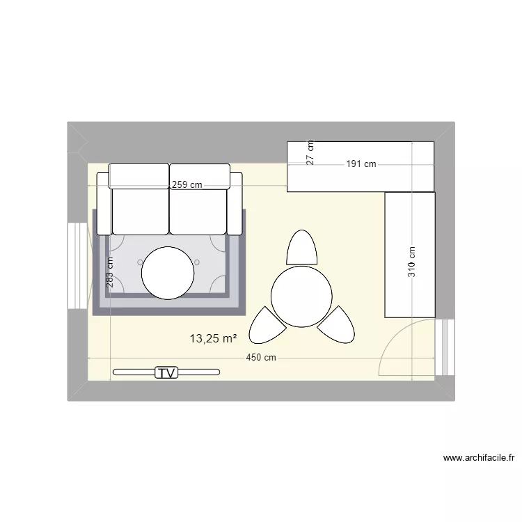 Chambre Expo. Plan de 