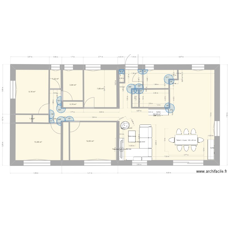 plan saint etienne . Plan de 11 pièces et 105 m2