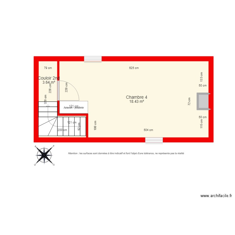 BI 3387 2ème étage côté. Plan de 0 pièce et 0 m2