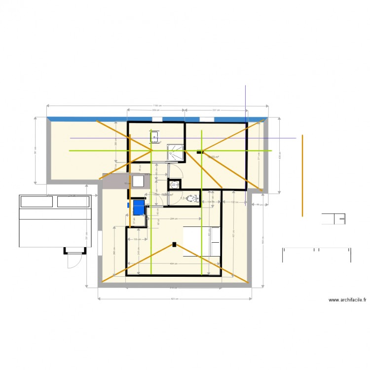 Dinard Etage V4. Plan de 0 pièce et 0 m2