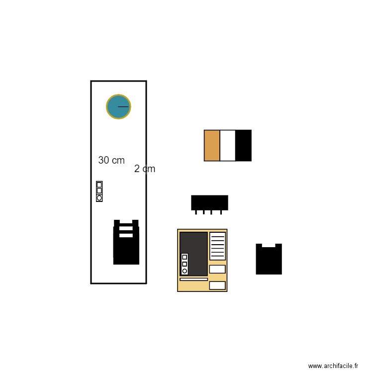 mur entree. Plan de 0 pièce et 0 m2