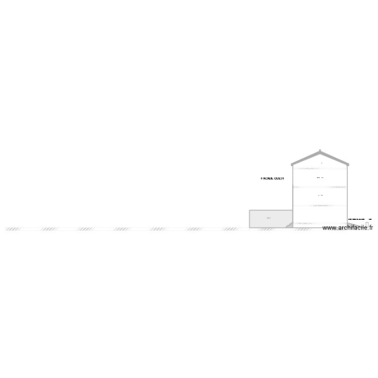 extension FACADE NORD SUD. Plan de 0 pièce et 0 m2