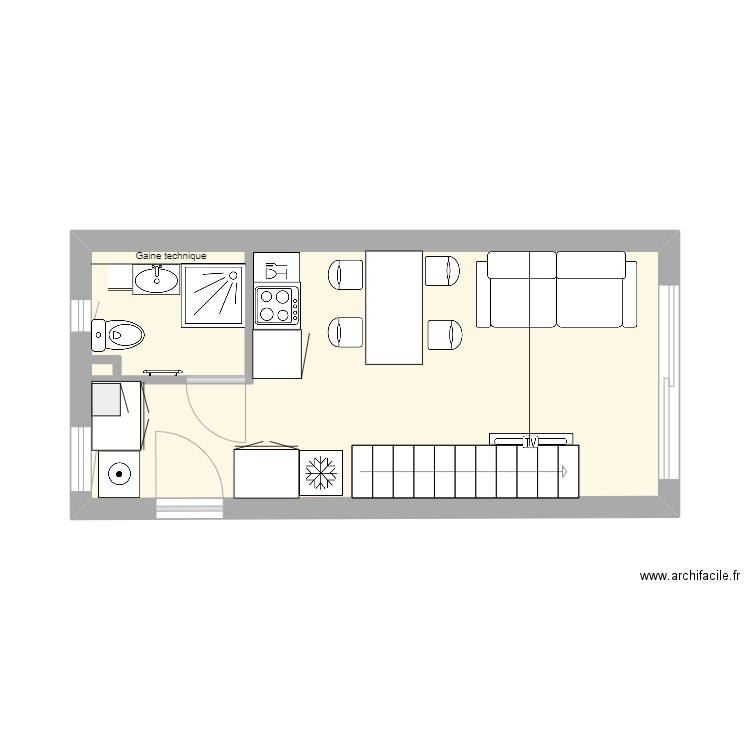 La LISCIA 2 avec sdb. Plan de 0 pièce et 0 m2