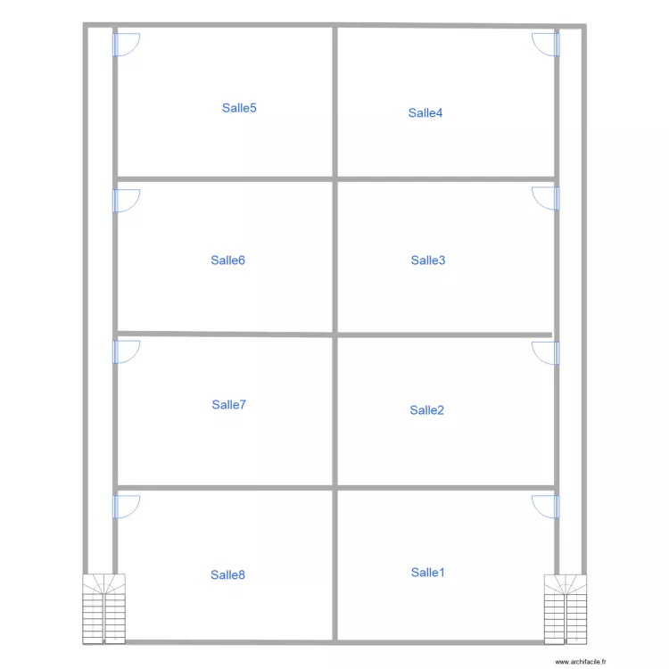 Premier etage. Plan de 