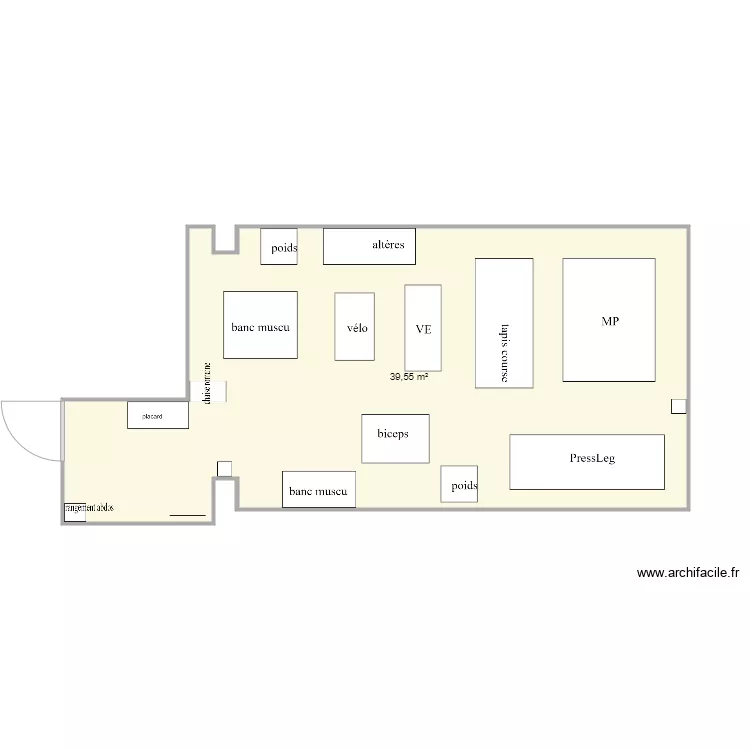 salle etudiants. Plan de salle etudiants. Plan de