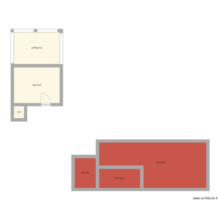 ANDREAUX. Plan de 0 pièce et 0 m2