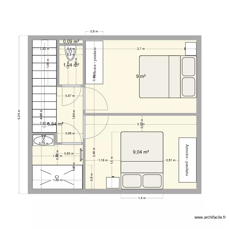maison langan 2. Plan de 5 Pièces et 26 m² maison langan 2. Plan de 5 Pièces et 26 m²