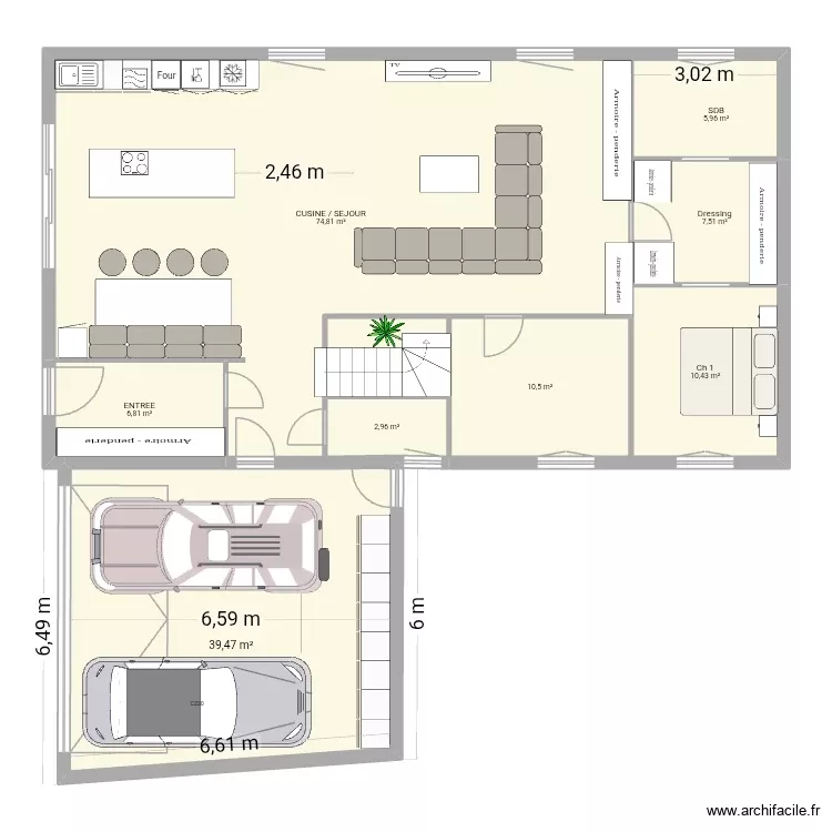 St Briac 2 Jo. Plan de 8 Pièces et 158 m² St Briac 2 Jo. Plan de 8 Pièces et 158 m²