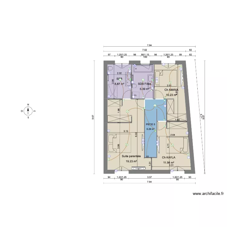 BIDI ELEC ETAGE 2. Plan de 